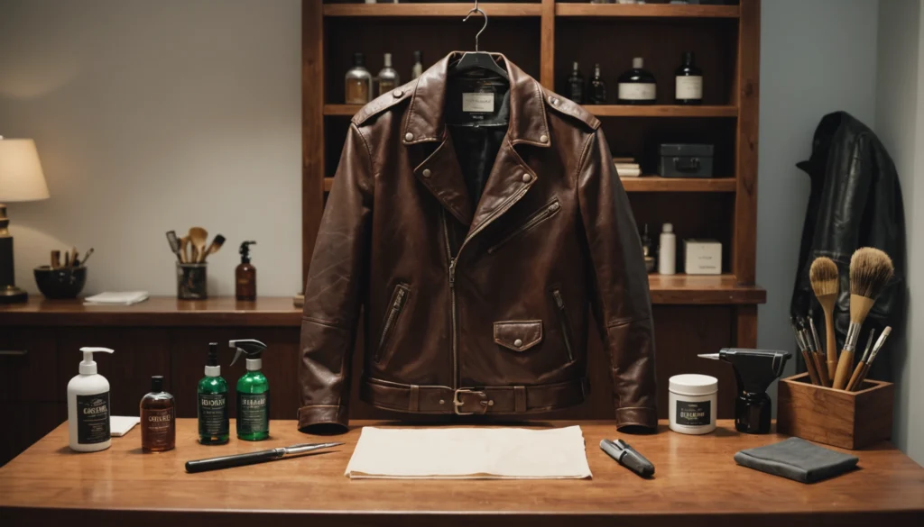 nettoyer un blouson en cuir
